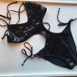 Shimmer Guess One Piece Black Bathing Suite